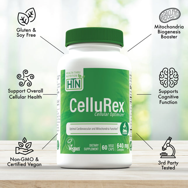 CelluRex® Cellular Energy Optimizer 60 Vegecaps by Health Thru Nutrition