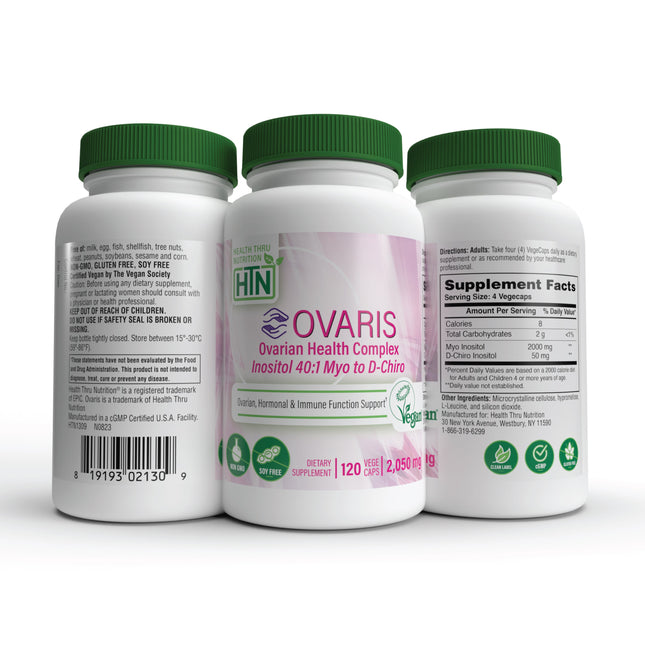OVARIS Ovarian Health Complex 40:1 Myo to D-Chiro Inositol by Health Thru Nutrition