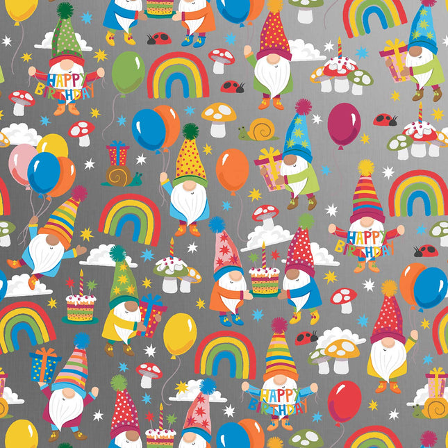 Birthday Gnomes Gift Wrap by Present Paper