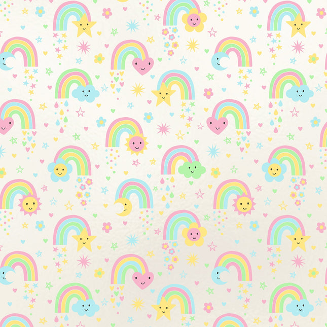 Rainbow Shower Baby Gift Wrap by Present Paper