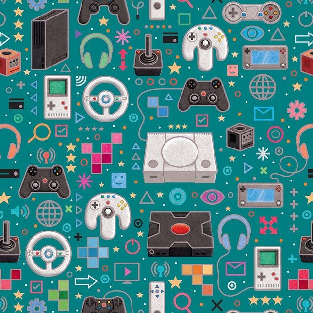 Gamer's World Gift Wrap by Present Paper