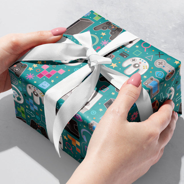 Gamer's World Gift Wrap by Present Paper