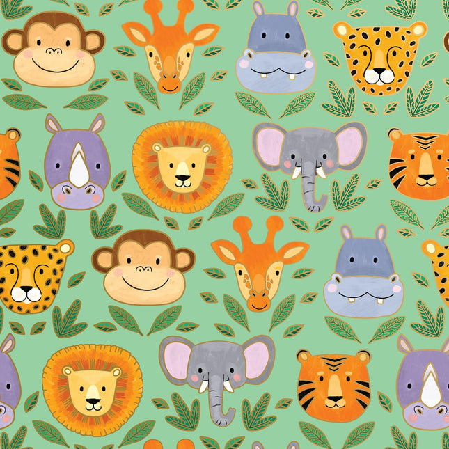 Jungle Animals Baby Gift Wrap by Present Paper