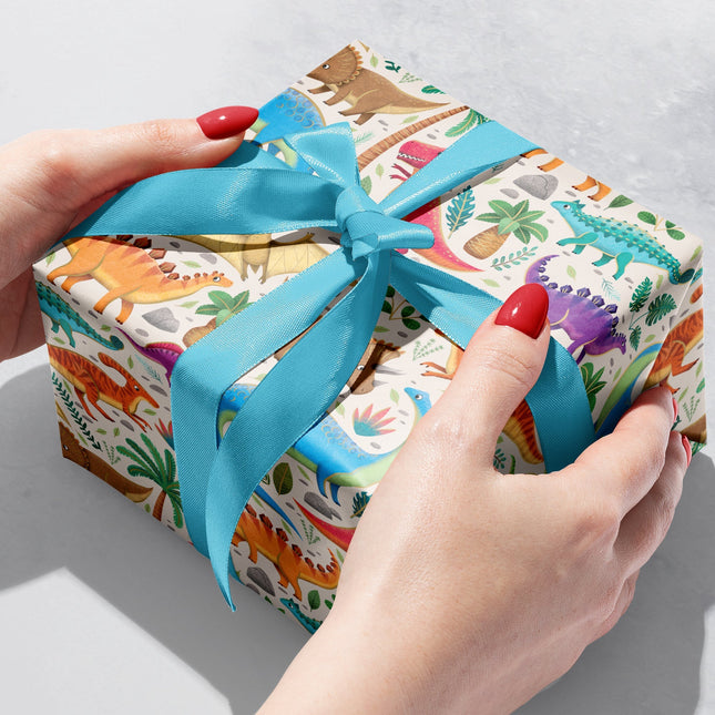 Dinosaurs Kid's Gift Wrap by Present Paper
