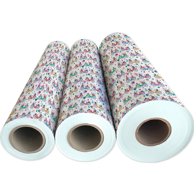 Birthday Bicycles Gift Wrap by Present Paper