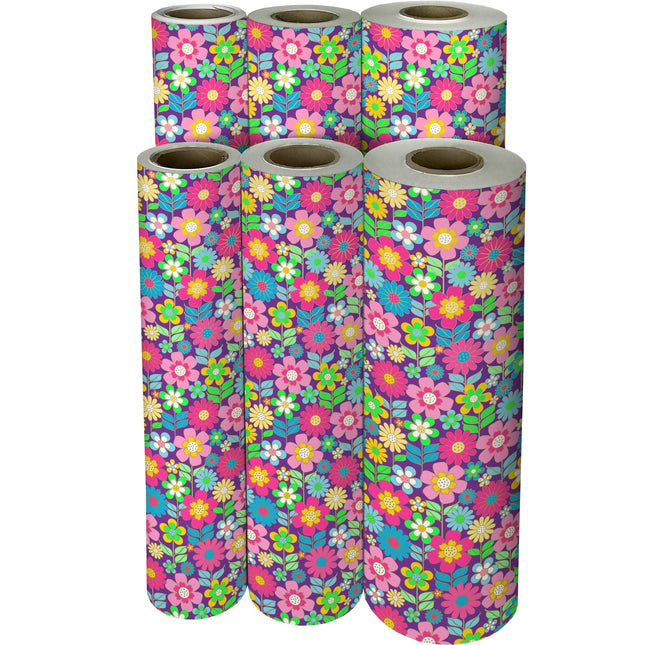Dazzling Daisies Floral Gift Wrap by Present Paper