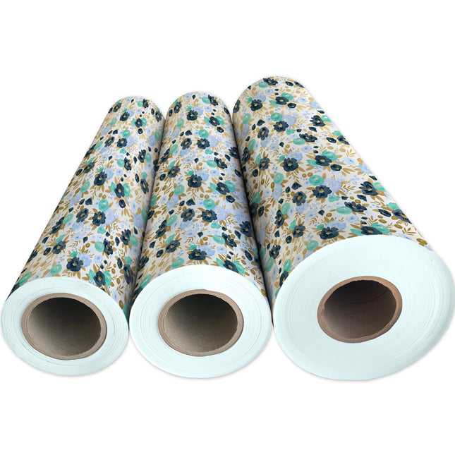 Fresh Flowers Floral Gift Wrap by Present Paper