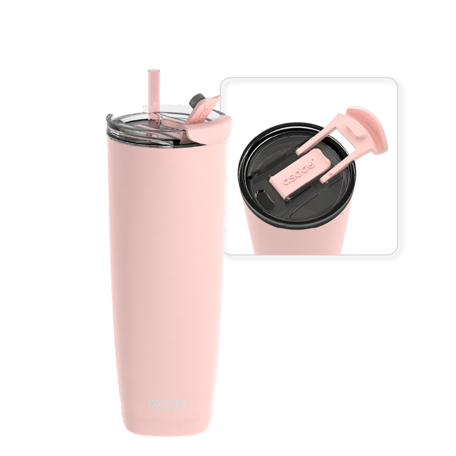 Pink Aqualina Tumbler - Built in Straw by ASOBU®