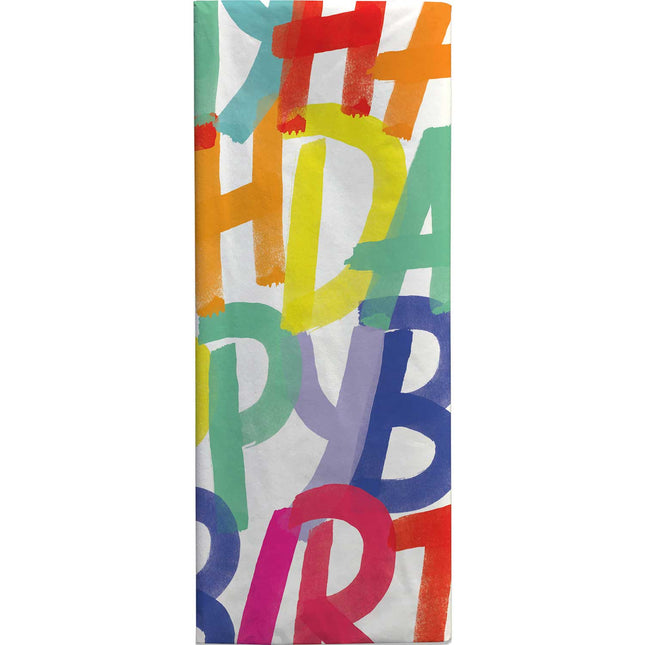 Rainbow Birthday 20" x 30" Gift Tissue Paper by Present Paper