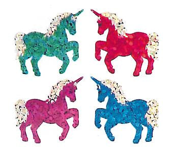 Bulk Roll Prismatic Stickers, Mini Unicorns (50 Repeats) by Present Paper