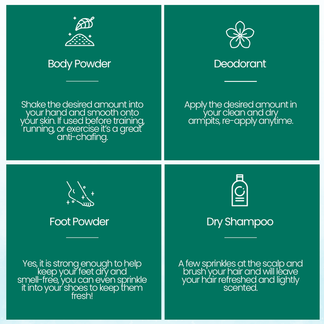 All-Natural Body Powder. Eco-Friendly. by BeNat