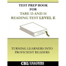 Test Prep Book For TABE 13 and 14 Reading Test Level E