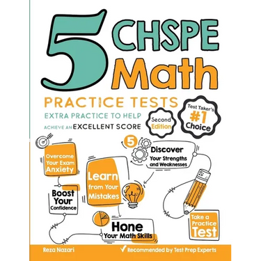 5 CHSPE Math Practice Tests: Extra Practice to Help Achieve an Excellent Score