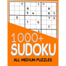 1000+ Sudoku All Medium Puzzles: Sudoku medium book, puzzles for adults 1000+