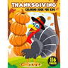 Thanksgiving Coloring Book for Kids: Simple and Easy Thanksgiving Coloring and Activity Book with Turkeys, Pumpkins, Candles, Fruits, Vegetables, Autu
