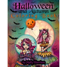 Halloween and Autumn Coloring Book by Molly Harrison: A Halloween coloring book featuring 25 pages of line art to color! Witches, Vampires, and More!