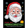Merry Christmas Color by Number for Adults: Santa and Friend Pixel Art Relaxation