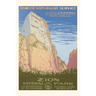 Vintage Journal Poster for Zion National Park