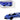 McLaren Elva Convertible #26 Matt Blue with White Stripes and Extra Wheels 1/64 Diecast Model Car by CM Models