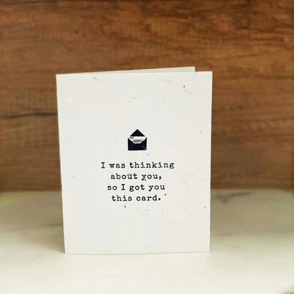 Got You A Card Seed Paper Greeting Card by Soothi