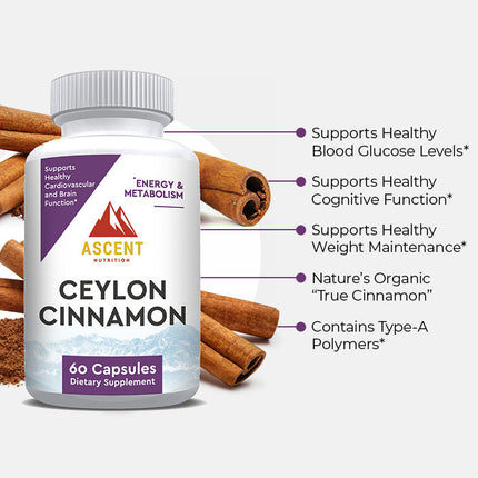 Ceylon Cinnamon by Ascent Nutrition
