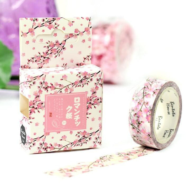 Cherry Blossom Washi Tape | Gift Wrapping and Craft Tape by The Bullish Store