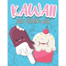 Kawaii Food Coloring Book: Cute Food Coloring Book with Cupcakes, Coffee, Ice creams, Fruits and Sweet Relaxing Designs
