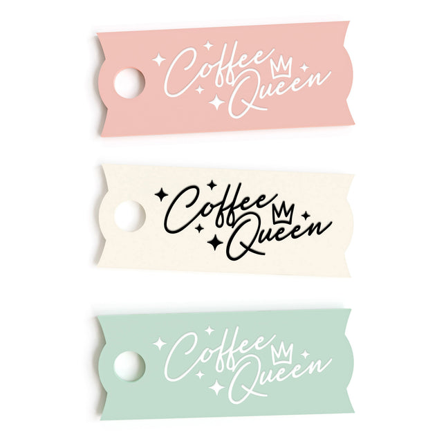 Coffee Queen Stanley Name Plate by The Cotton & Canvas Co.