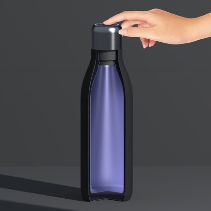Black Uv Light Hydro Bottle by ASOBU®