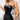 Sexy chest hugging waistband vest PU leather fishbone women's top