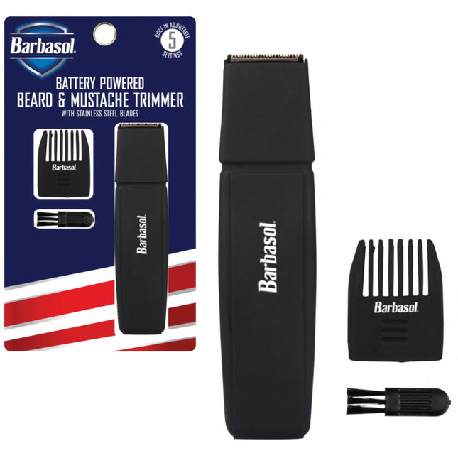 Beard & Mustache Trimmer with Stainless Steel Blades