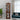 Corner Curio cabinet, adjustable tempered glass frame, rearview mirror, display cabinet, walnut wood (excluding E26 bulbs)