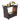 Outdoor Sturdy Resin Wicker Serving Bar Cart Brown Rattan