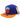 MENS MITCHELL & NESS NBA LOGO BILL SNAPBACK HWC KNICKS - BLUE-ORANGE by SNEAKAR