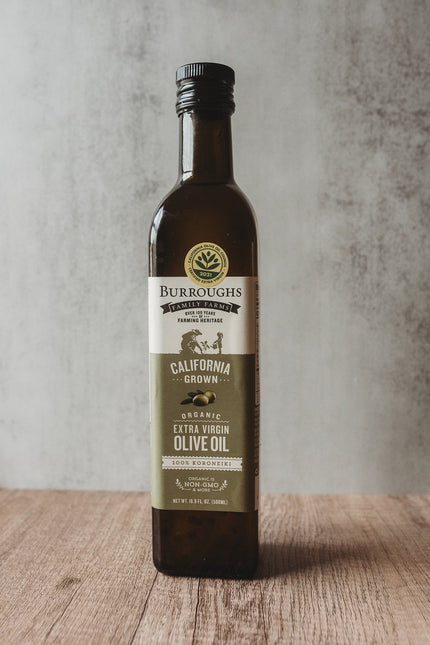 Organic Extra Virgin Olive Oil Koroneiki 2022 by Burroughs Family Farms