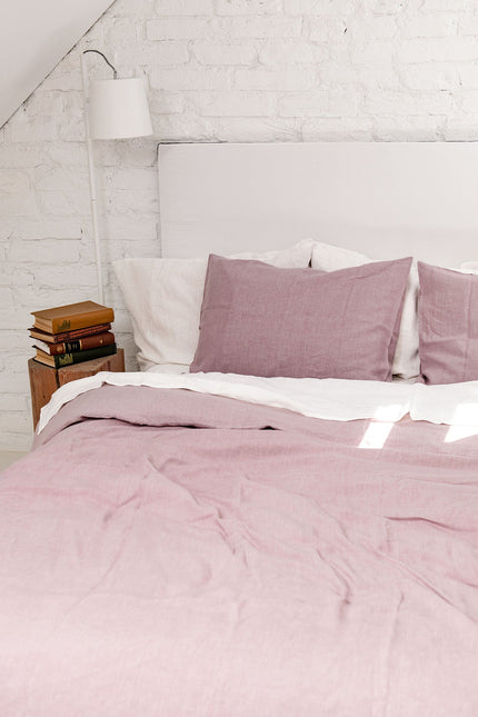 Linen pillowcase in Dusty Rose by AmourLinen