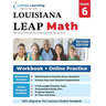 LEAP Test Prep: 6th Grade Math Practice Workbook and Full-length Online Assessments: LEAP Study Guide