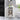 White Bathroom Cabinet Triangle Corner Storage Cabinet with Adjustable Shelf Modern Style MDF Board