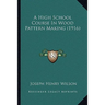 A High School Course In Wood Pattern Making (1916)