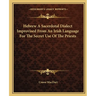 Hebrew A Sacerdotal Dialect Improvised From An Irish Language For The Secret Use Of The Priests