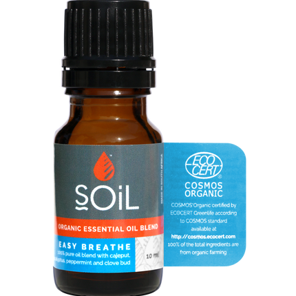 Easy Breathe - Organic Essential Oil Blend by SOiL Organic Aromatherapy and Skincare