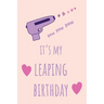 pew pew pew It's my Leaping Birthday: Funny February 29th birthday gift for her, unique Valentine's Day gift Ideas For Girlfriend, Wife, Greeting Card