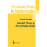 Model Theory: An Introduction