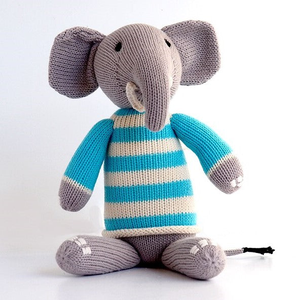 Elephant in Sweater, Blue by Melange Collection