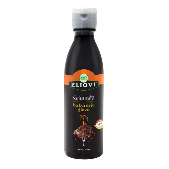 Eliovi  Balsamic Glaze BBQ 8.45 Fl. Oz - Balsamic Glaze with Barbeque Flavor - Sweet and Sour Condiment with a Touch of BBQ by Alpha Omega Imports