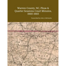 Warren County, NC, Pleas & Quarter Sessions Court Minutes, 1860-1863