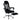 Ergonomic Mesh Office Chair with Footrest and Tilting Backrest-Black