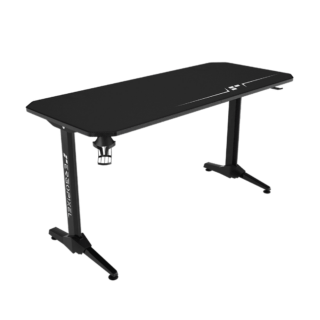 Ergopixel Terra Series Gaming Desk Black by Level Up Desks