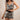 Cyberpunk nightclub style sexy slim fit backpack skirt Body Chain