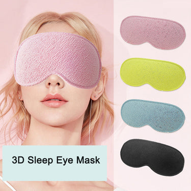 3D blackout eye mask integrated 3D nasal wing breathable elastic band adjustment